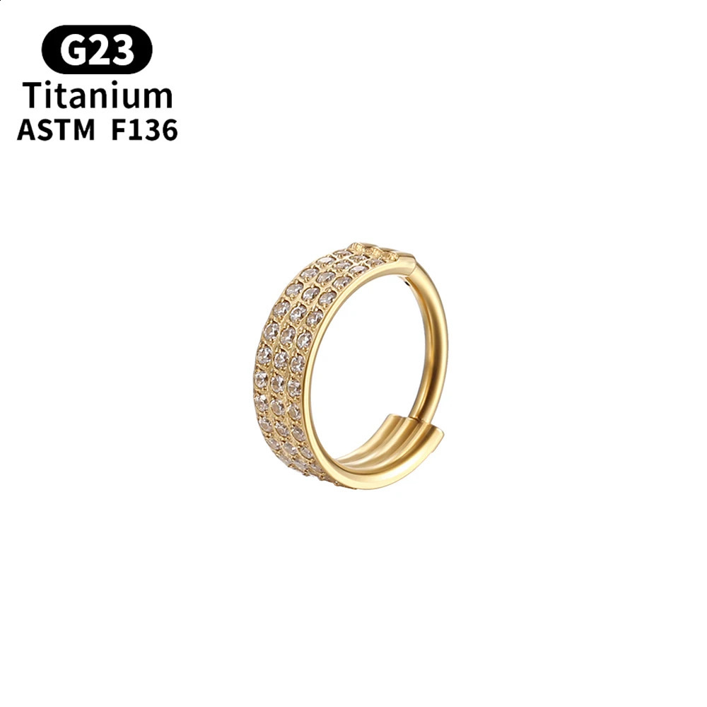 G23 Piercing Nose Ring For women ASTM F136 Body Jewelry Cartilage Tragus Diaphragm Hing Hoop earings 241227