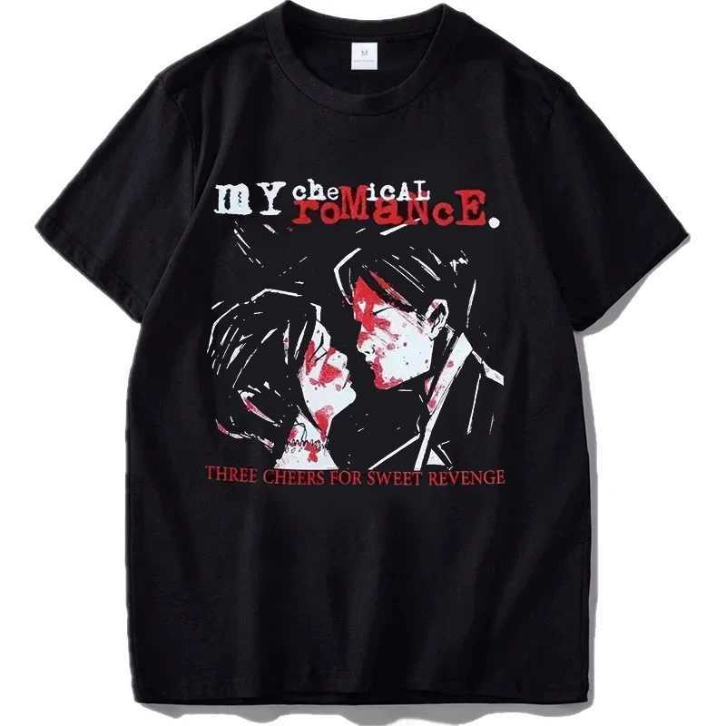 My Chemical Romance T Shirt women Fashion T-shirts cool Hip Hop men Casual Tshirt Summer Vintage Anime unisex Top T X241228