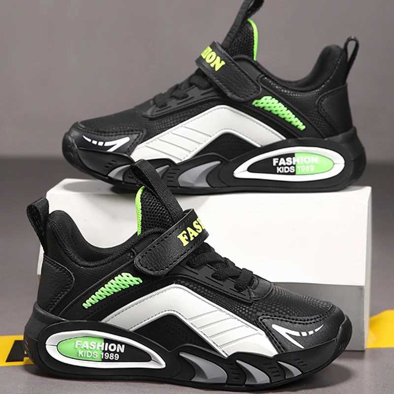 Childrens Casual Shoes Fashion Mesh Breathable Running Shoes Field Cushioning Sports Basketball Shoes for Kids Sneakers W241228