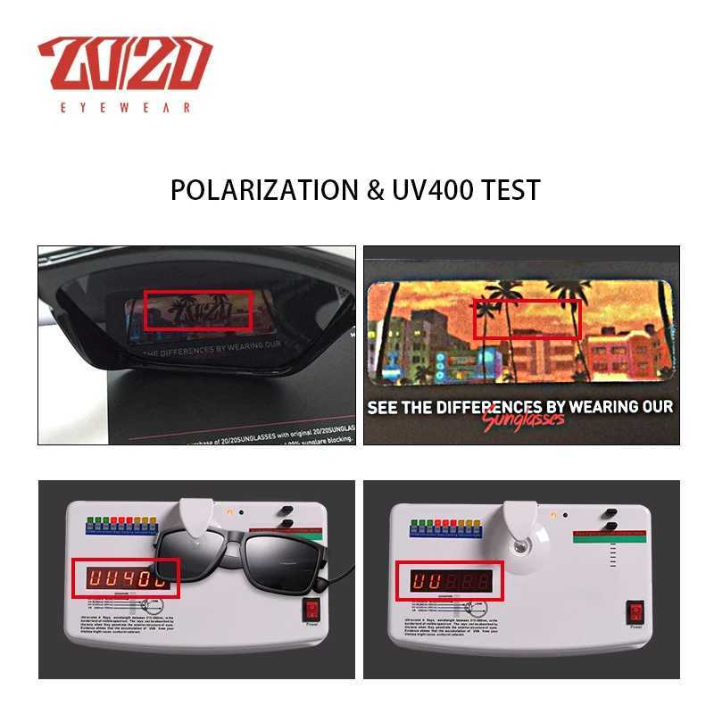 20/20 Classic Polarized Sunglasses Mens Driving Glasses Coating Black Frame Fishing Driving Glasses Mens Sunglasses PL278 W241228