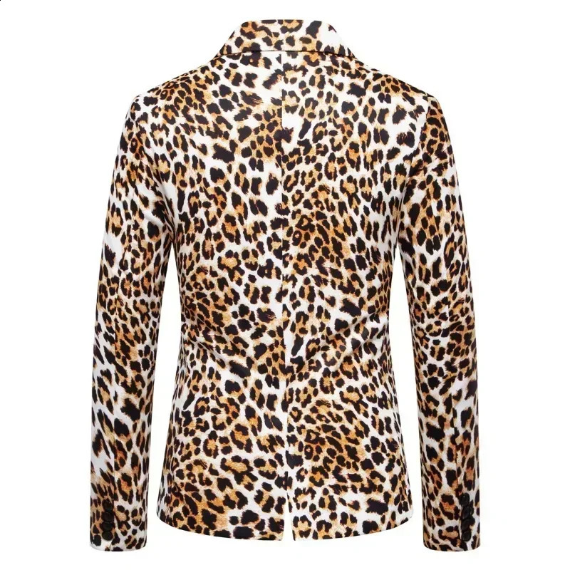 mens tops leopard print fashion trend jackets mens party dress jackets 241227