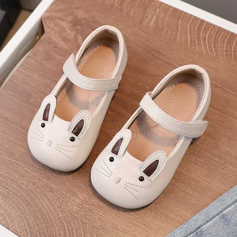 Spring Cat Baby Apartment Autumn Mary Jane Genuine Leather Childrens School Shoes Comfortable Arched Edge Childrens Shoes W241228