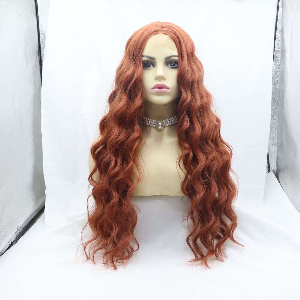 Front Lace Women's Big Wave Hot Selg Synthetic Wig, Water Ripple Headband Kq2 Kq2