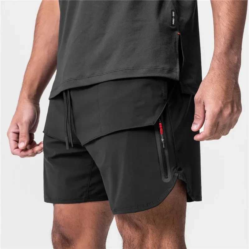 Sports shorts mens sportswear fashionable running shorts quick drying beach bottom summer fitness training jogging shorts W241228