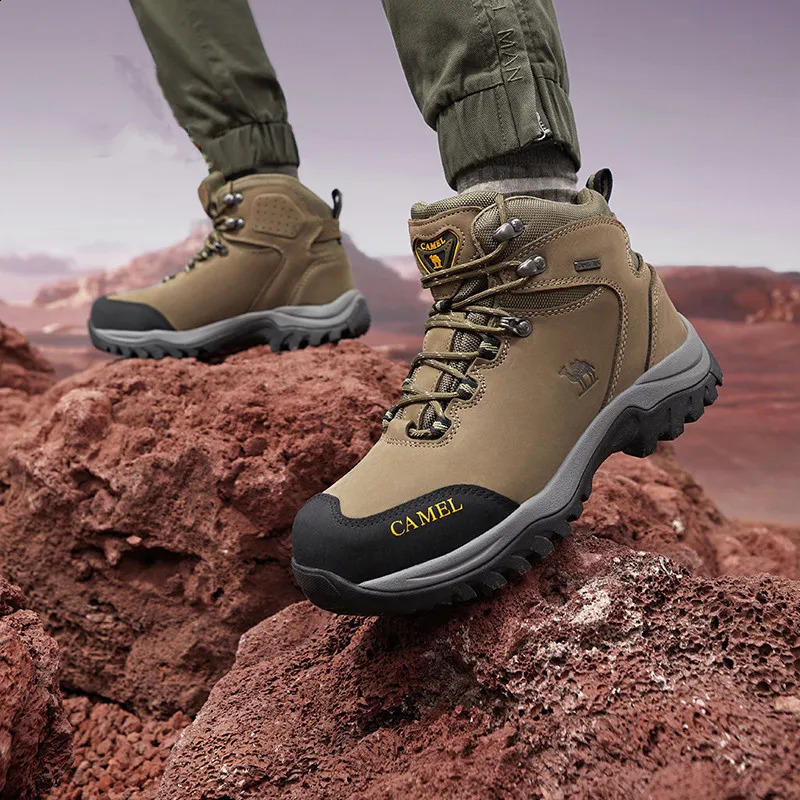 GOLDEN CAMEL Waterproof Hiking Shoes High TopTactical Military Hiking Boots Anti-Slip Man Sneakers Trekking Shoes For Men 241228