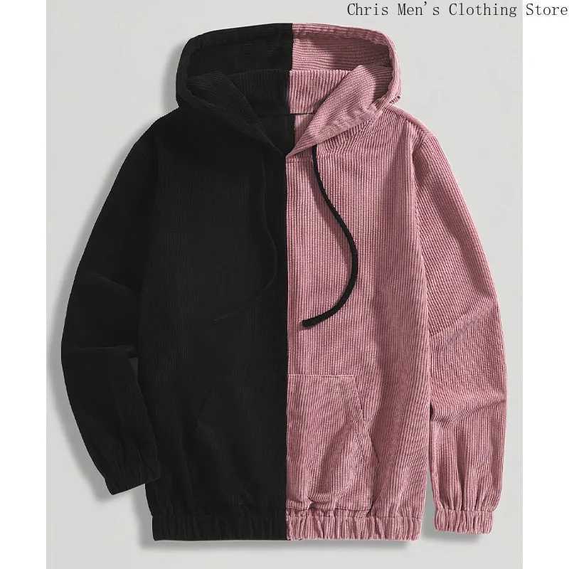 New Personality Fashion Bear Mens Hoodie Autumn and Winter Thickened Warm Plush Soft Hoodie Home Comfort Sports Hoodie X241228