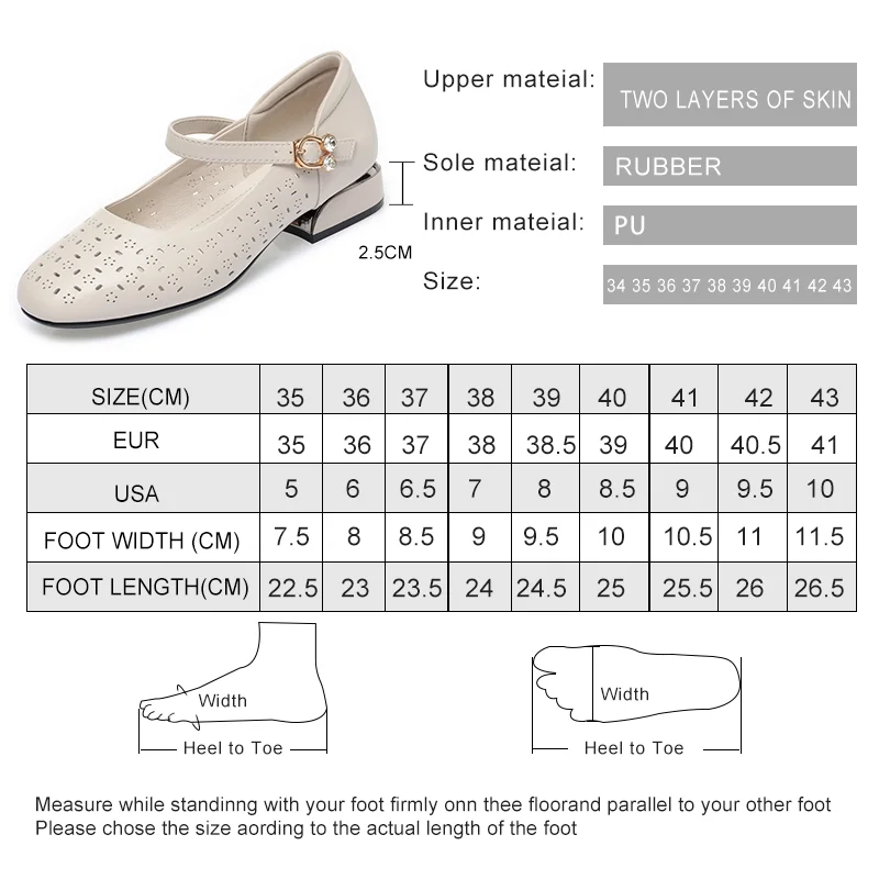 AIYUQI Mary Jane Shoes Women Red Openwork Spring Summer Women Dress Shoes Large Size Fashion Genuine Leather Women's Shoes
