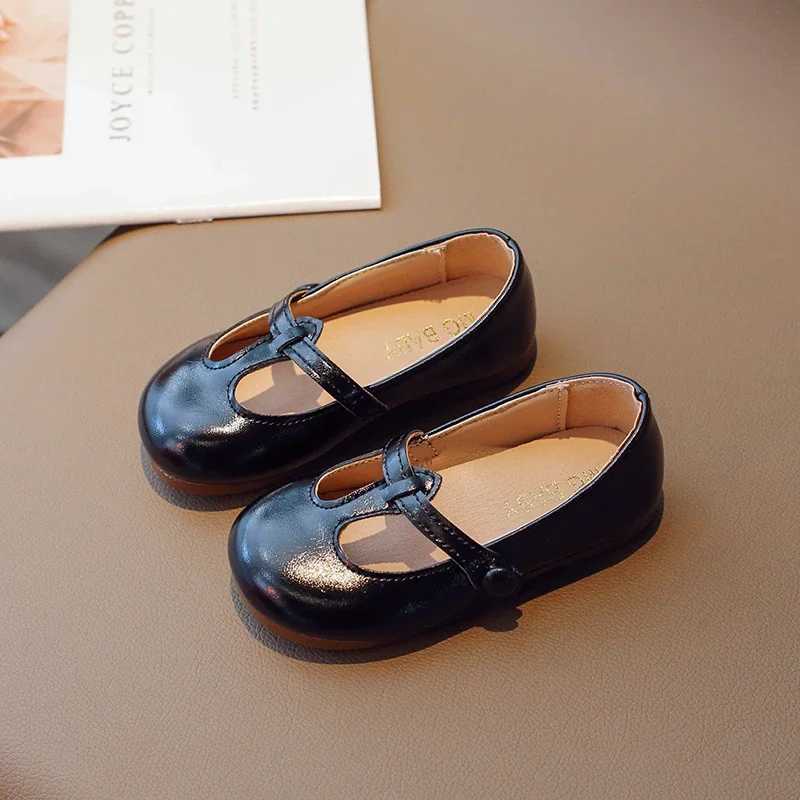 Lovely Toddler Girls Mary Janes Vintage New 2024 Shallow Autumn Round Toe Non-slip Classic Light Kids Shoe Children Flat Shoes W241228