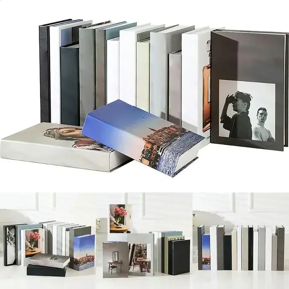 Modern Soft Book Decoration Simulation Fashion Book Home Decor Club el Model Room for Womens Living Room Props 241227