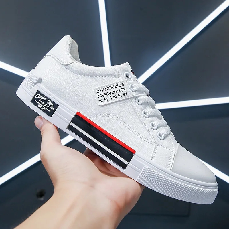 Canvas Autumn Leather Fashion new High-Top for Men Non-Slip Male Sneakers Flat Tenis Shoes Zapatillas Hombre