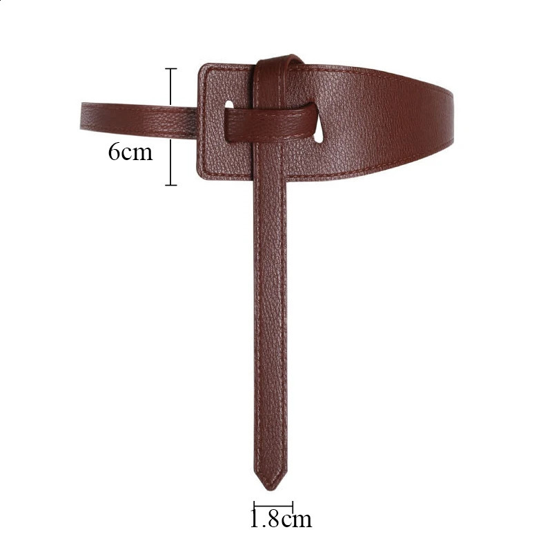 118CM Female Fashion Width Leather Belt for Women Tie Thin Red Black Belts Skirt Clothing Waistband Accessories 241225
