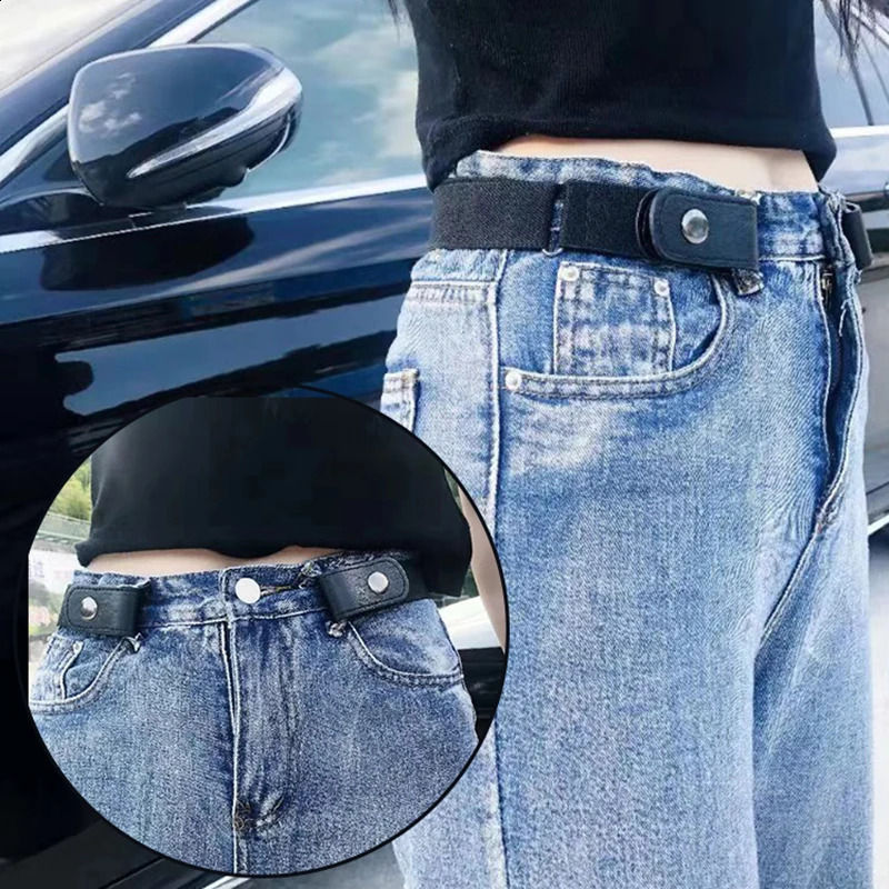 No Buckle Stretch Elastic Waist Belt for WomenMenBuckleFree Jean PantsDressesNo Hassle 241225