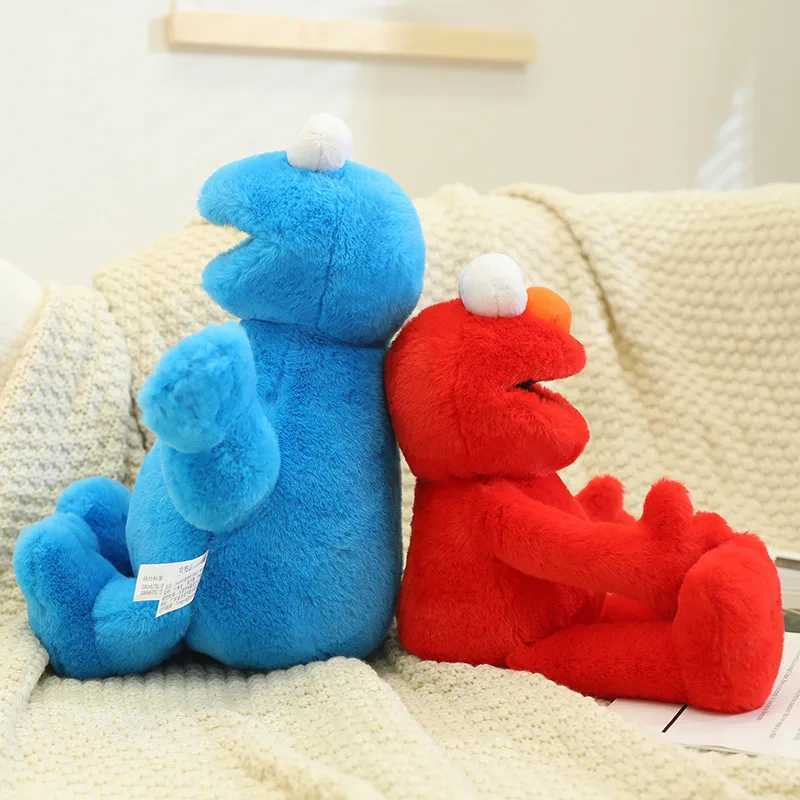 Sesame Street Plush Doll Red Elmo Blue Cookie Guy Yellow Big Bird Plush Toys Super Soft Childrens Birthday Gift X241227