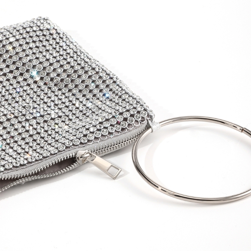 Elegant Rhinestone Hot Clutch Purse Women - Sparkly Evening Bag For Parties -