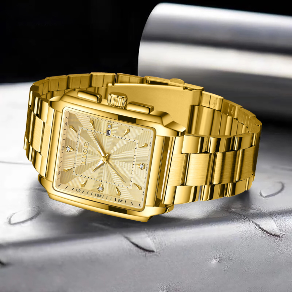 LIGE Luxury Man Wristwatch Waterproof Luminous Chronograph Watch for Men Stainless Steel Men's Quartz Watches reloj hombre Classic watch