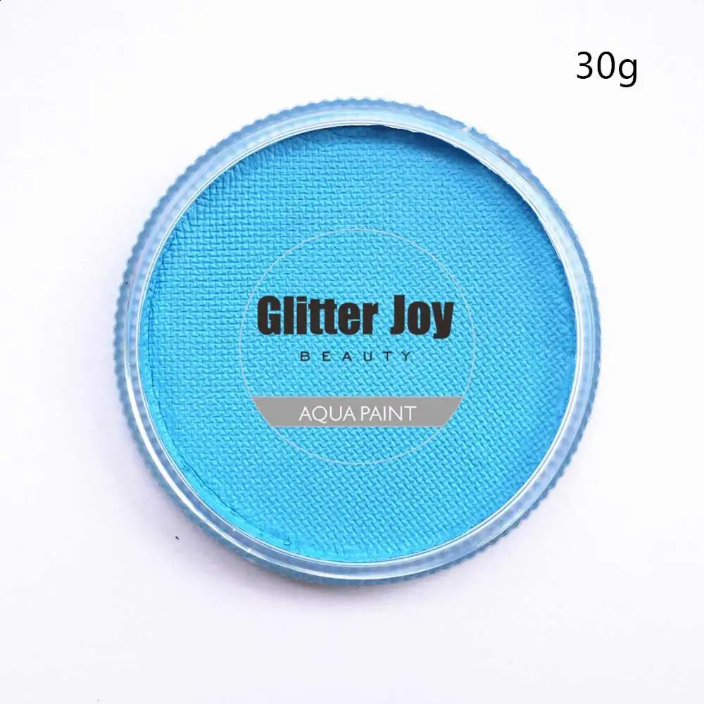 30gpc GlitterJoy Water Activated Face Body Painting Makeup Pigment For Cosplay Festival Halloween Costume 241224