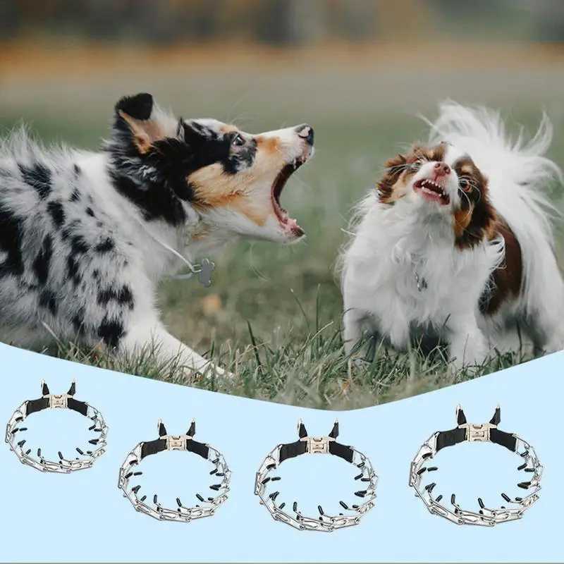 Dog Chain Collars Dog Choke Chain with Quick Release Metal Buckle Dog Pinch Training Collar pet Chain For puppy Training M241228
