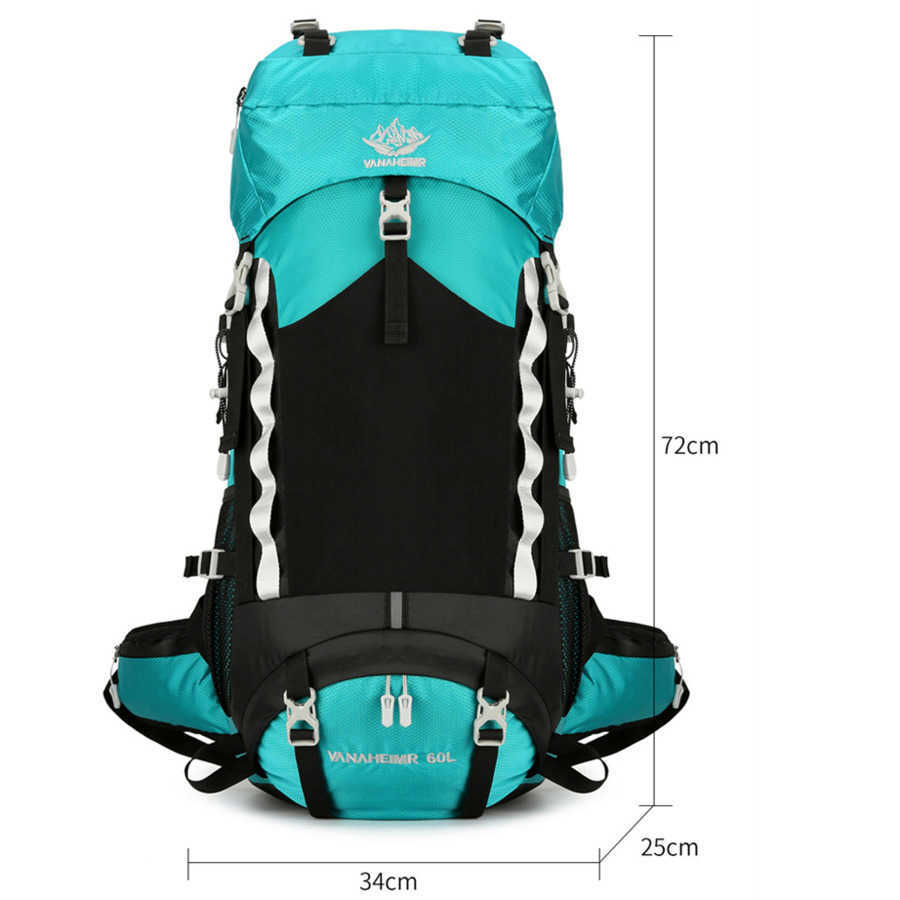 New Hiking Bag With Large Capacity And Multifunctional 60l Outdoor Waterproof Backpack Comes With Rain Cover Travel Bags 240920
