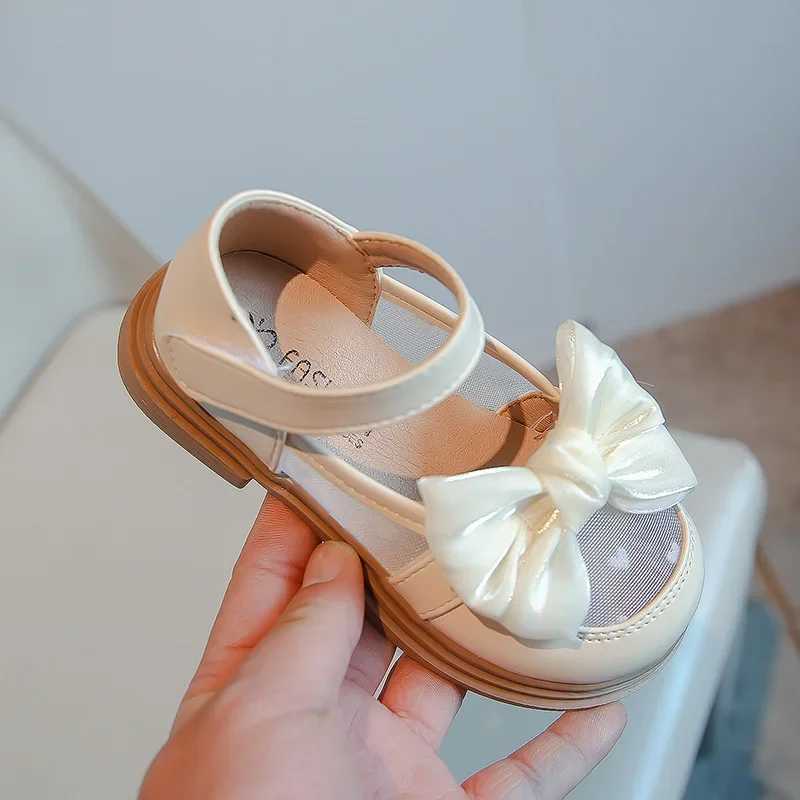 Girl Walking Shoes for Baby Girls Soft Bottom Casual Shoes Spring Autumn Bow Round Toe Princess Dress Soft Sole Non-slip Shoes W241228