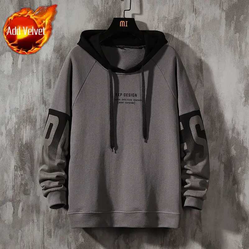 Mens Clothes Hooded Green Loose Sweatshirt for Men Hoodies Fleeced Pastel Color Designer Sweat Shirt High Quality Streetwear S X241228