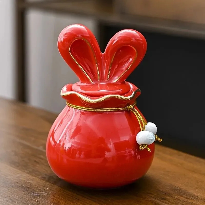 Memorials Ceramic Pet Ash Urn Funerary Mini Dog Ashes Urns Personalized Customizable Reliquary Remember Casket Funeral Coffin 241225