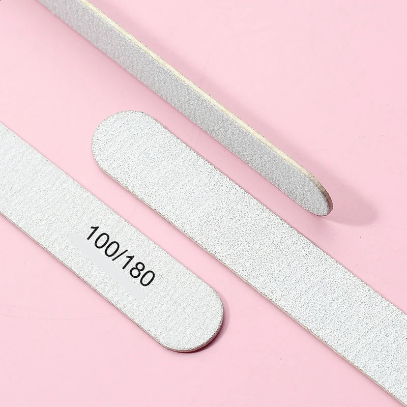 50/100Pcs Professional Grey Nail Files Set Manicure Pedicure Nail Stylist Supplies Disposable Care Manicure Accessories And Tool 241223