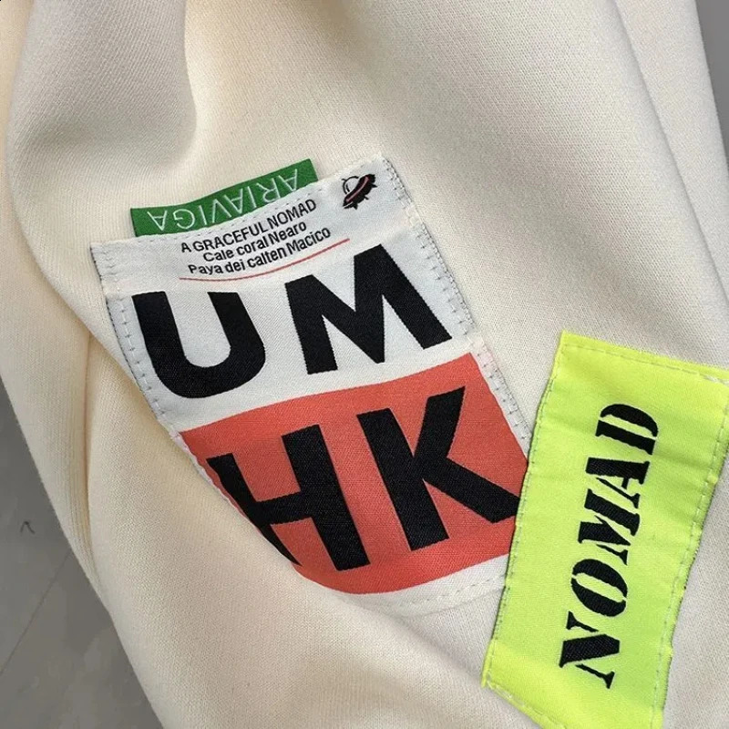 Korean 2024 Womens Spring Autumn Splicing Pullovers Hooked Fashion Pocket Solid Color Versatile Casual Long Sleeve Hoodies 241223