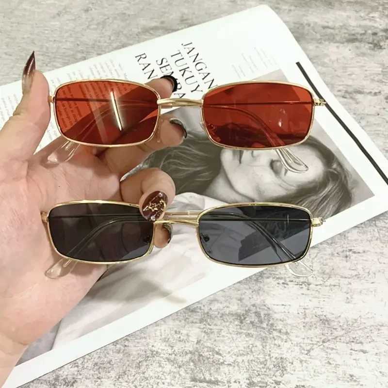 Glasses for Women Fashion Vintege Metal Cat Eye Sunglasses Korea Style Retro UV400 Female Sun Glasses 2024 Summer Street EyewearXJ241228
