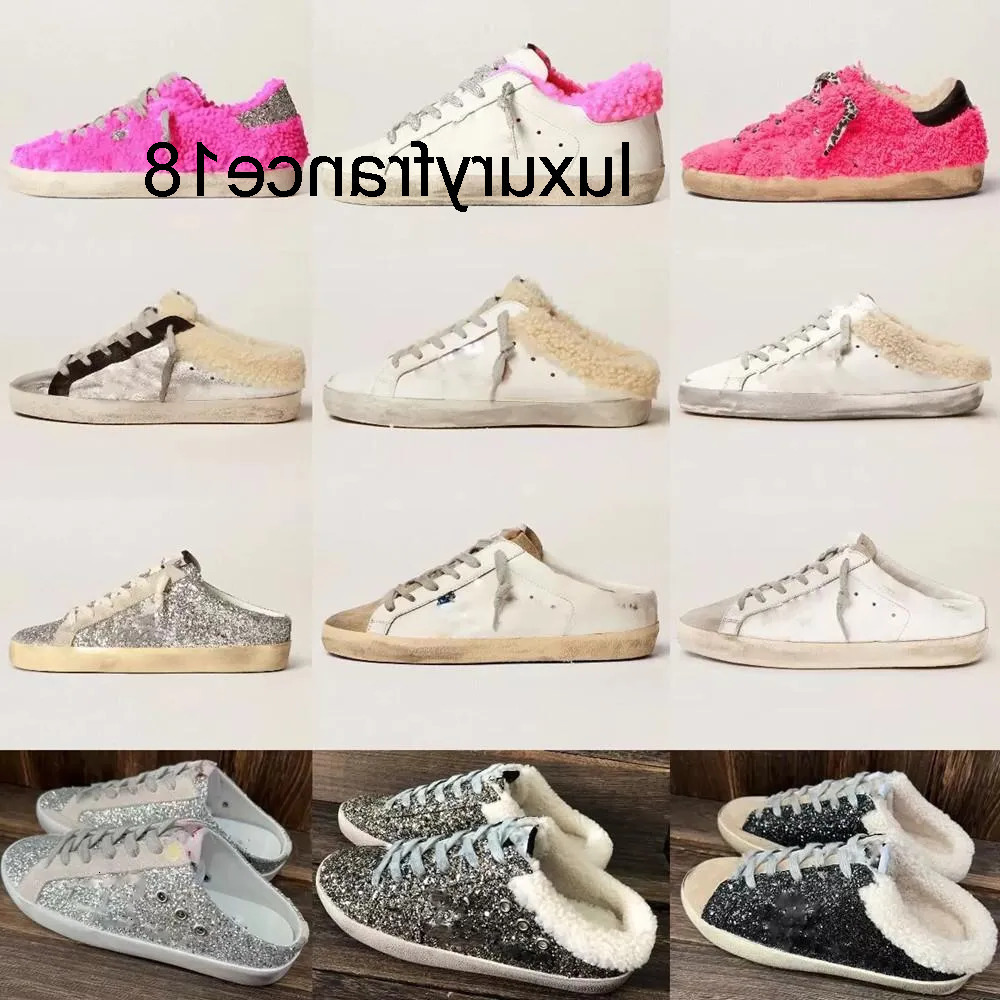 Hot x Italian Brand Casual Shoes Women Spuerstar Sabot Designer Sequin Classi goosestar ggob ggdbs ggdgly goldenstar goldenly goosely sneakers goosesneakers 4FT1