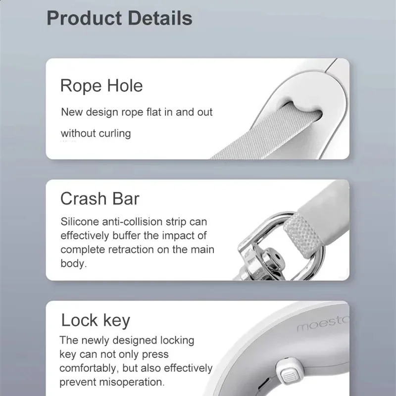 Retractable Leash for dog Puppies Small Medium big Dogs Cats Moestar UFO Pet Harness straps collar Accessories roulette 241227