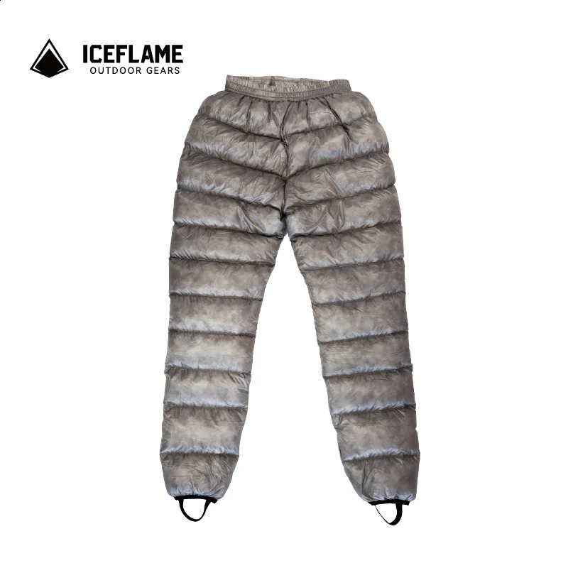 Ice Flame NXT 800FP Down Pants Outdoor Ultralight Grey Duck Down Pants Portable Camping Hiking Thermal Inner UNISEX 241227