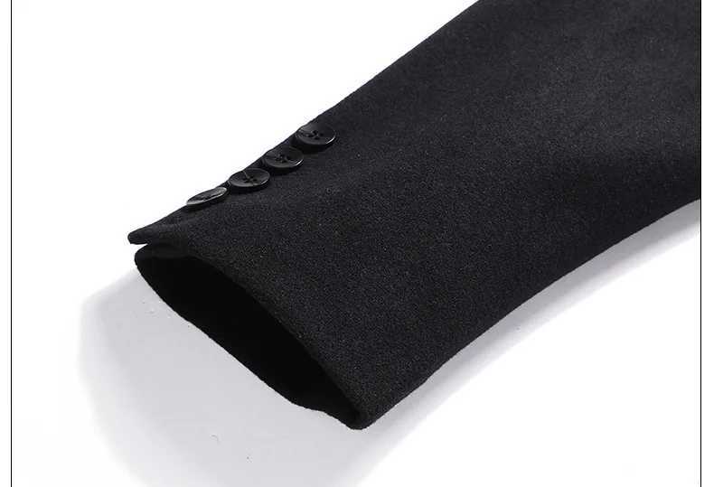 Spring and winter detachable lining jacket mens double-sided wool jacket casual plus size medium length windproof jacket 7XL 8XL W241228