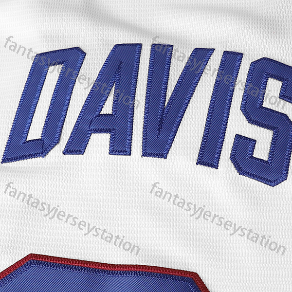 In Stock 37 LaLoosh Movie Baseball Jersey 8 Davis Jersey Mens Shirt Clothing All Stitch for Sports Size S-XXXL