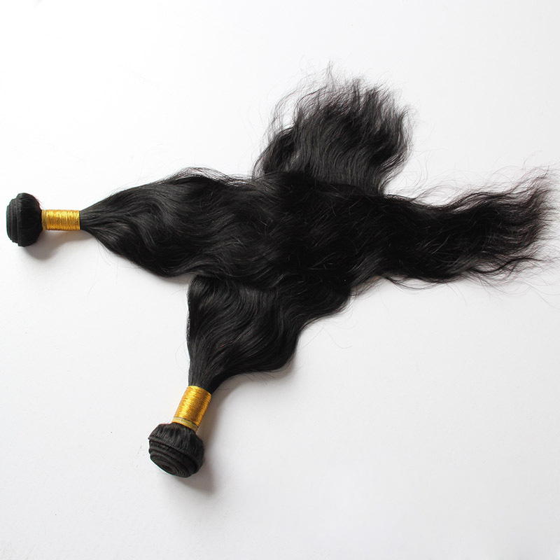 Brazilian Malaysian Indian 100% Human Hair Natural Wave 3 Bunldes Hair Wefts Natural Color 10-30inch