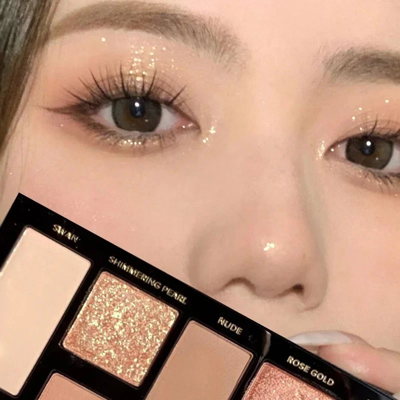 Glitter 16 Color Eyeshadow Palette Makeup Long-lasting Matte Eye Shadow Palettes Brighten Eye Cosmetics Women Beauty Earth Color 241226