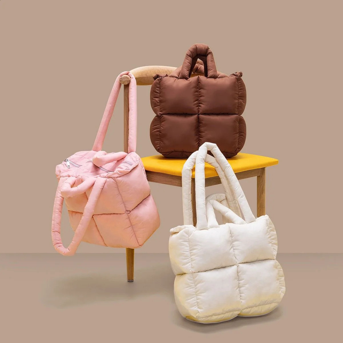 Winter For Women Space Cotton Handbag Casual Women Shoulder Bags Down Fashion Female Clutch Handbags Purse Bolsas Sac 241227