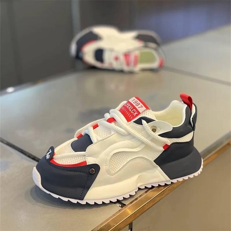 Mens Luxury Fashion Designer Trainers Mesh Breathable Non-slip Thick Sole Height Increasing Shoes Mens Casual Sneakers ddmythur