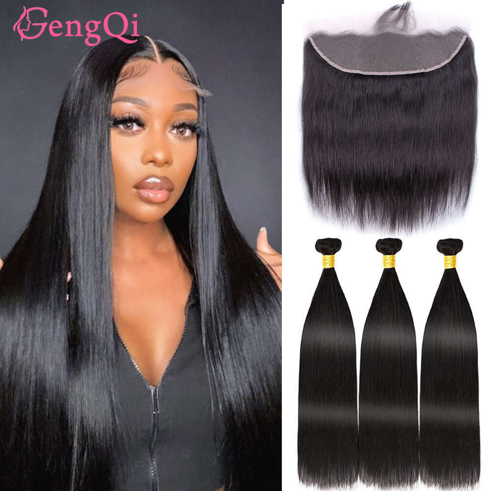 Natural Color Real 13 * 4 Straight Lace Hand Woven Front Hair Block Kq2 Kq2