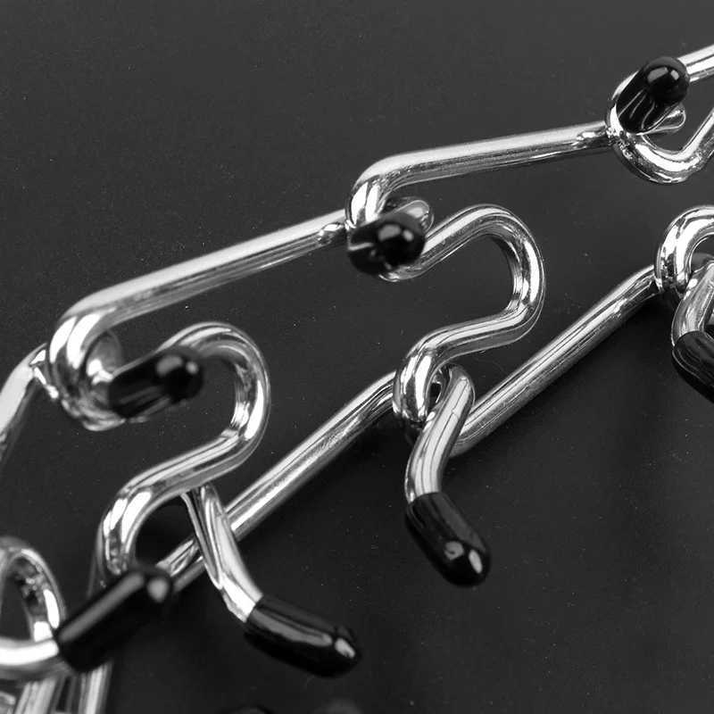 Dog Anti Pull Training Collar Adjustable Multi-size Metal Prong Training Choke Pinch with Rubber Tips Pet Supply M241228