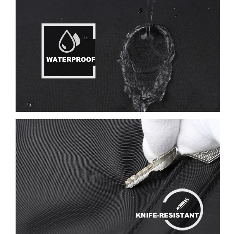 Waterproof Chest Bag Pouch for Man Nylon Casual Commute Simple 9.7 iPad Sling Bag Multi-Functional Zipper Anti Theft Bags 241228