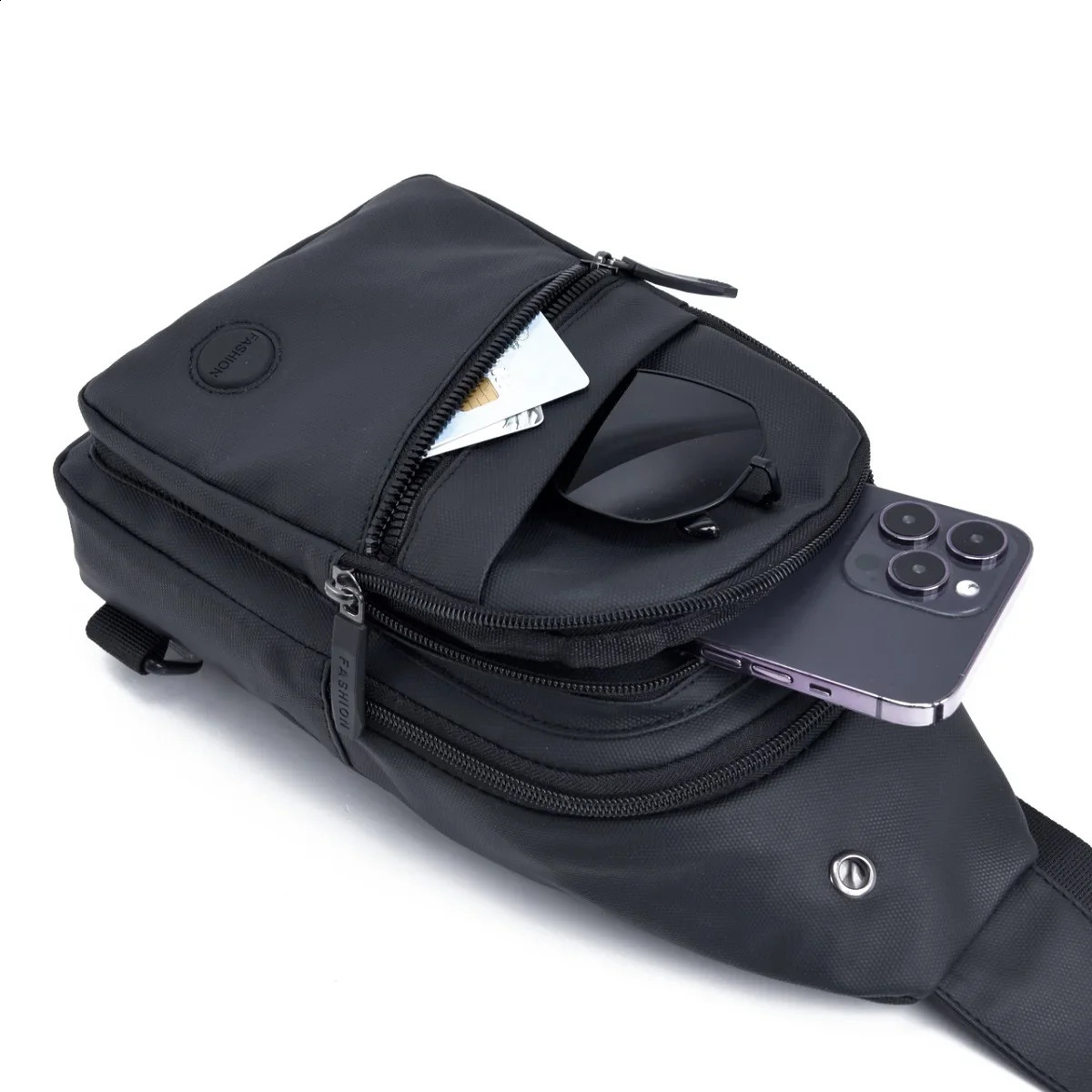 Mens waterproof material chest bag strap Casual Handheld Crossbody Bag with Favorable Price Adjustable Shoulder Strap 241228