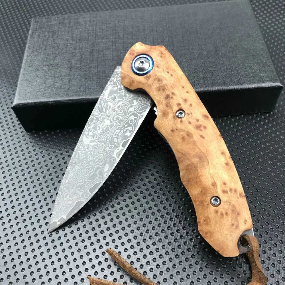 TRSKT Flipper Folding Knife Tactical KnivesCam Hunting KnifeSharp VG10 Damascus KnifeOutdoor Edc Tool DropshipXJ241228