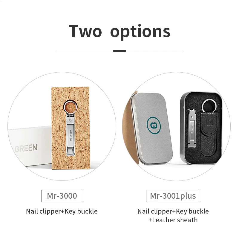 MR.GREEN Collapsible Nail Clippers Small And Thin Portable Travel Nail Scissor Stainless Steel Manicure Cutter Tools Files 241223