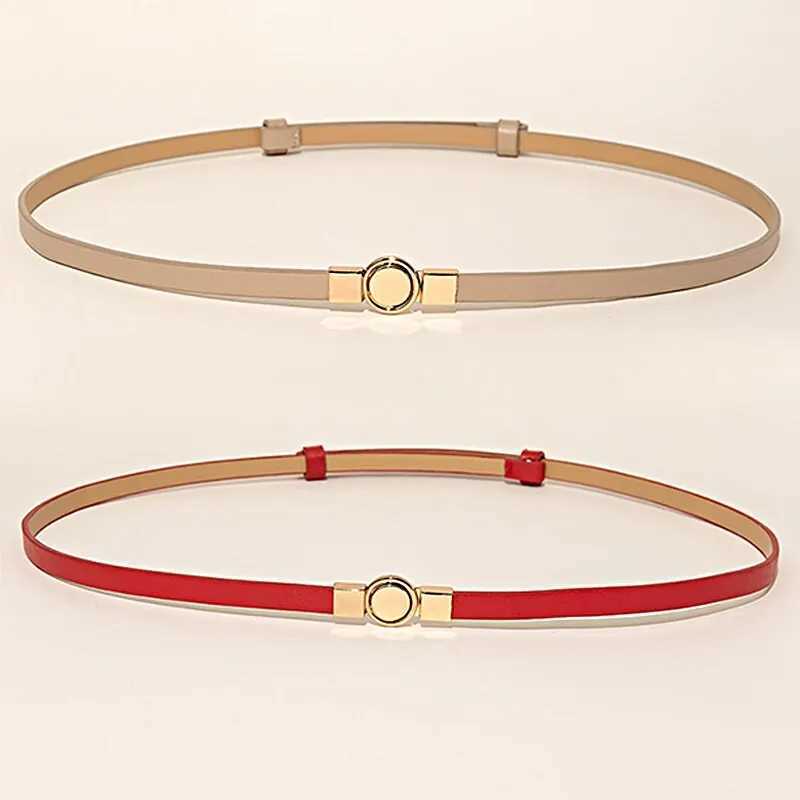 2Piece Combination Set Four Seasons Multicolor SelfStretch Dress With Womens Belt W241228