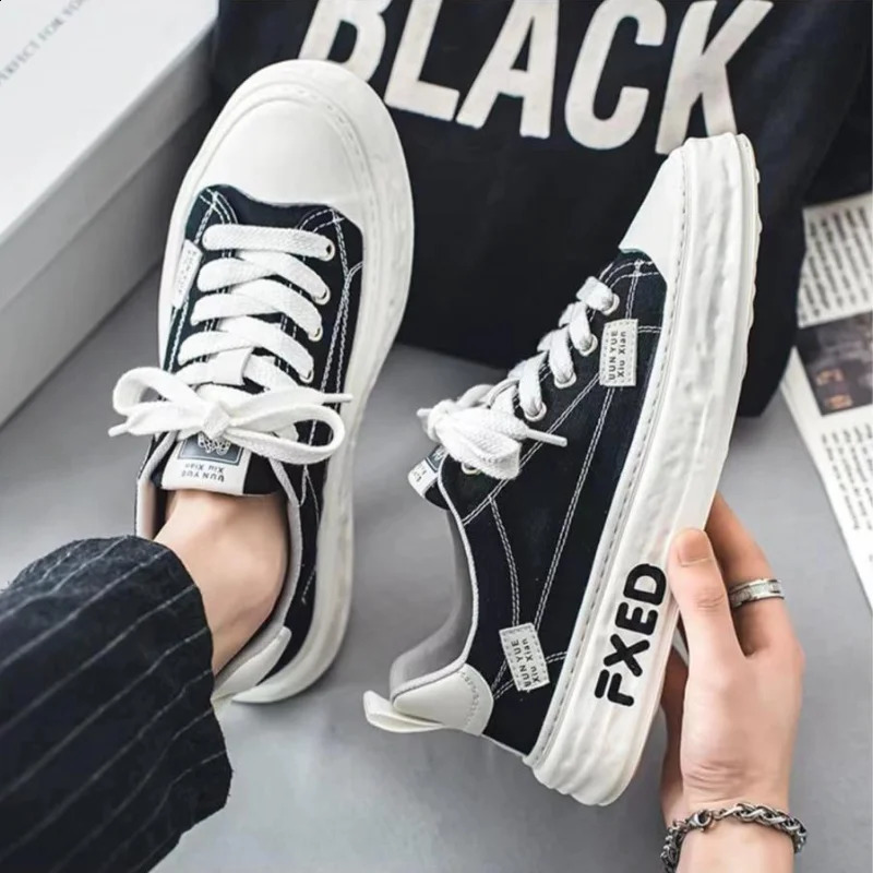 Canvas Breathable Male Shoe Summer Sneakers Elegant Common Comfortable Classic Original Size 45 Work Walking Mens Casual Shoes 241223