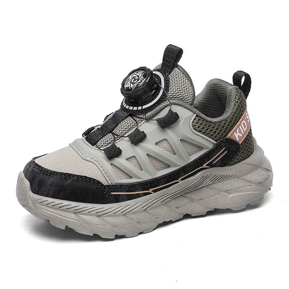 Spring Sport Shoes For Children PU Leather Breathable Running Shoes For Kids Trend Fashion Teenager Boys Tennis Sneakers W241228