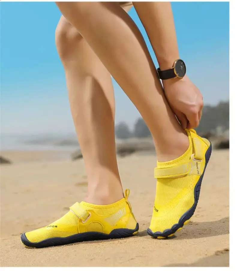 Womens Water Swimming Shoes Mens Women Quick Drying Sports Barefoot Shoes Outdoor Beach Sandals Swimming Rubber Sole Non-Slip 241228