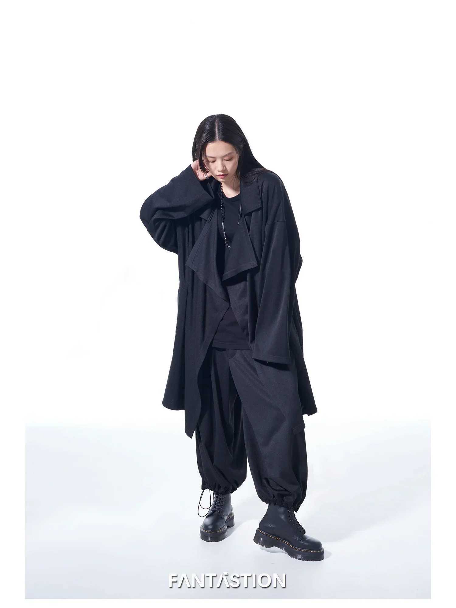 FANTASTION Big size Windbreaker jacket Korean dongdaemun high quality clothing Man trench coat Mens coats long coat Trench male W241228