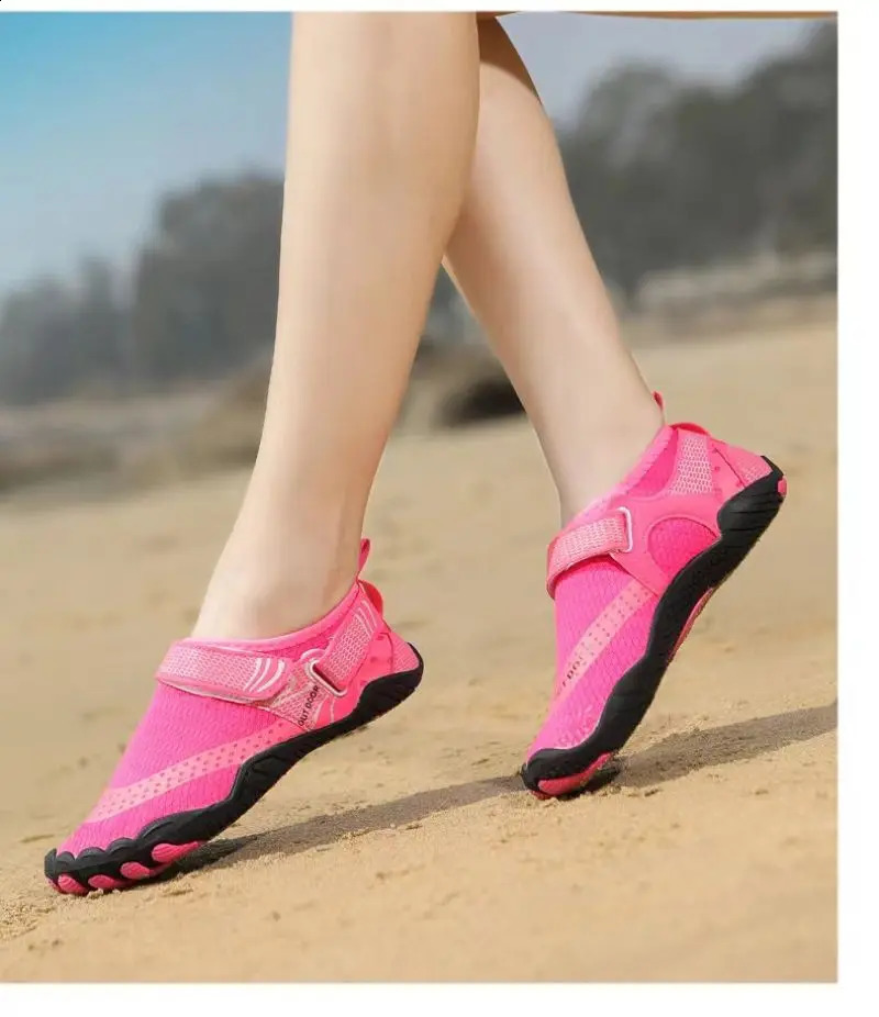 Womens Water Swimming Shoes Mens Women Quick Drying Sports Barefoot Shoes Outdoor Beach Sandals Swimming Rubber Sole Non-Slip 241228