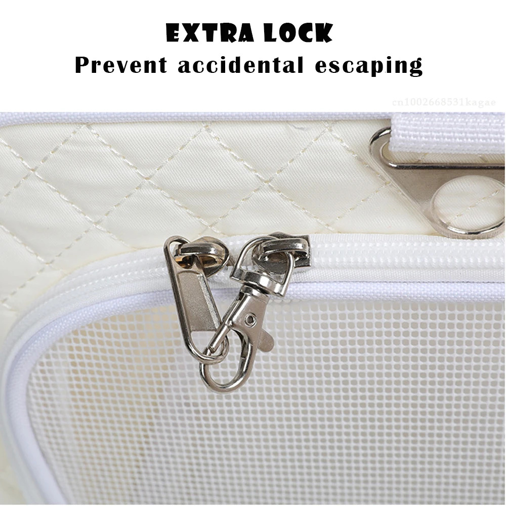 Foldable Pets Carrier Large Space Puppy Dog Cat Travel Bag Soft Breathable Mesh Suitcase Outdoor Car Transport Handbag